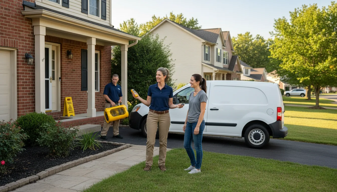 Residential water damage restoration in White Bird, ID